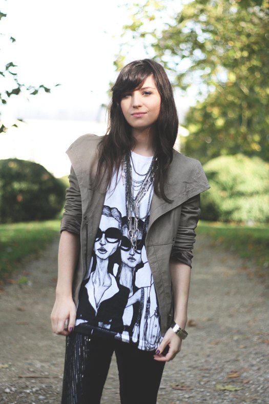 Tshirt imprime veste kaki portrait – Le Blog de Betty
