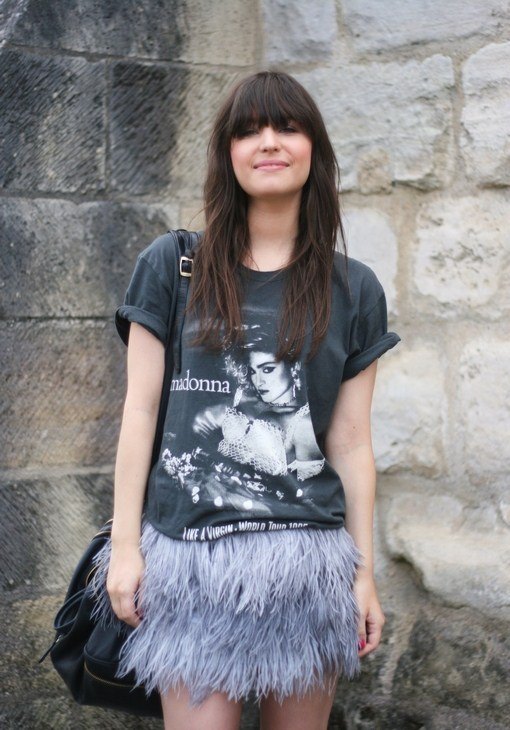 Tshirt madonna jupe plumes sac – Le Blog de Betty