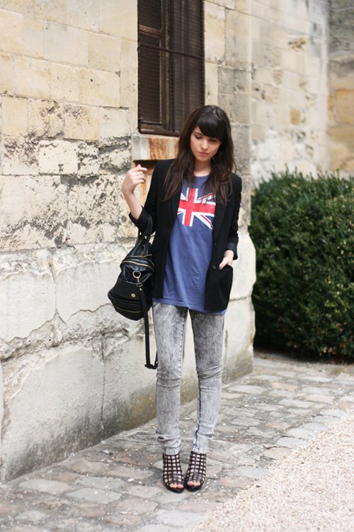 Tshirt union jack blazer jean delave – Le Blog de Betty