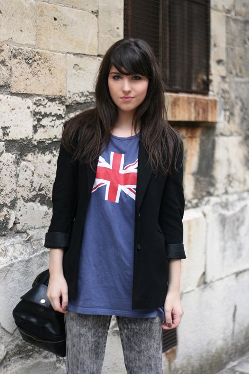 Tshirt union jack blazer portrait – Le Blog de Betty