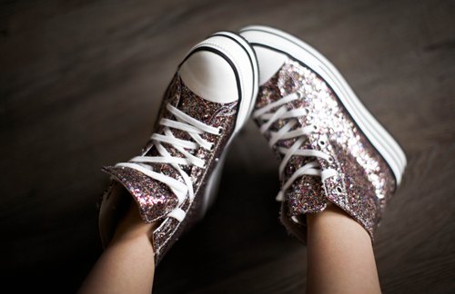 Two hype feet baskets paillettes – Le Blog de Betty
