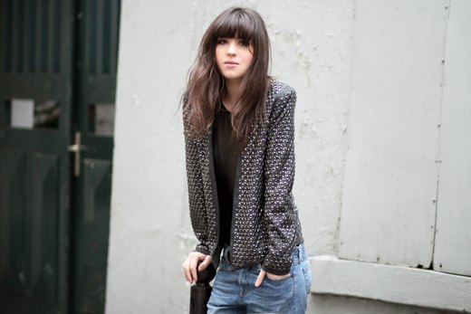 Veste cloutee jean porte – Le Blog de Betty
