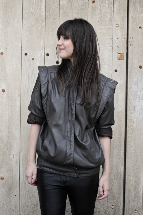 Veste cuir annees 80 portrait – Le Blog de Betty