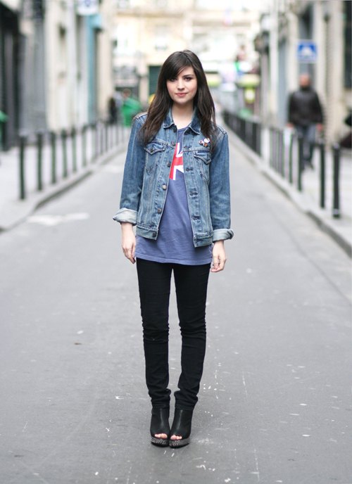 Veste en jean jean noir rue – Le Blog de Betty