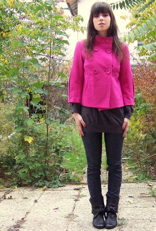 Veste fuchsia jean brut – Le Blog de Betty