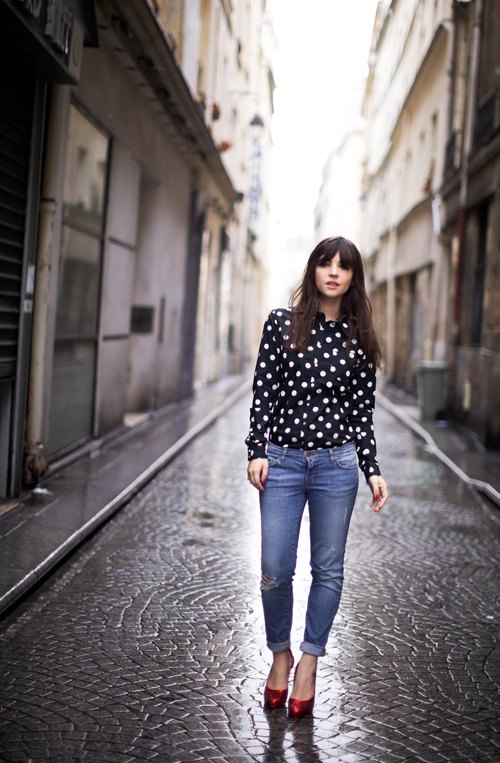 Polka Dots x Glitter Shoes – Betty Autier – Le Blog de Betty