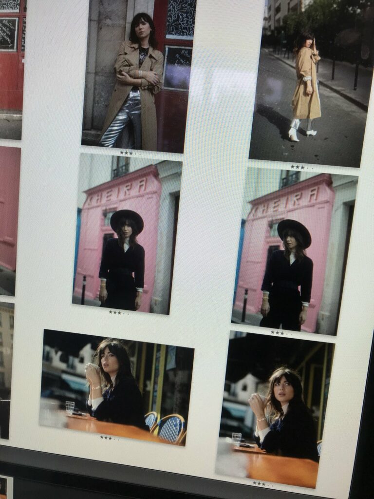 Planche de sélection des looks de rue du shooting Glamour x Pandora