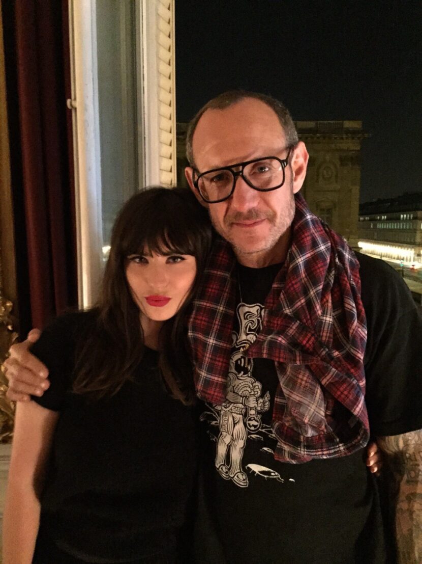 Betty Autier et Terry Richardson après le shooting Naf Naf