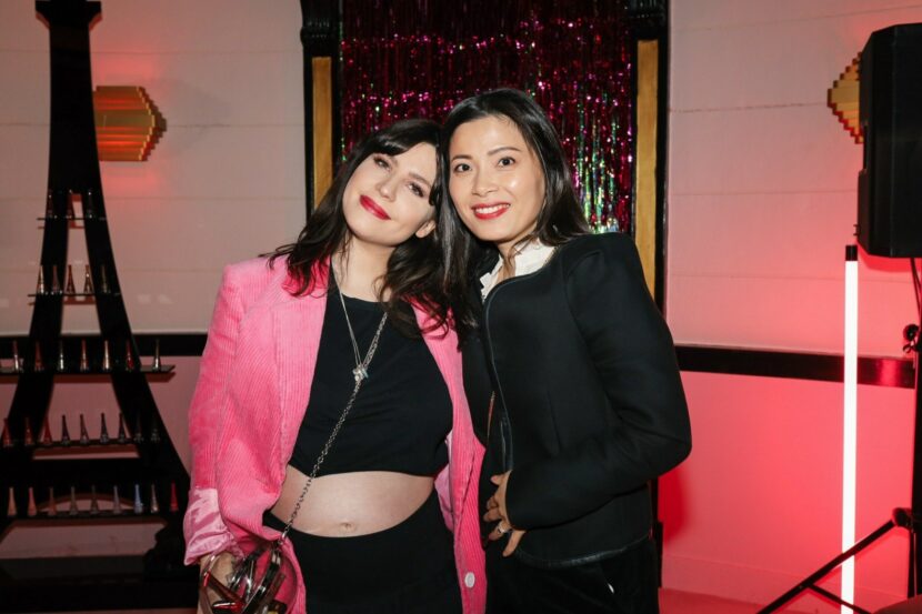 Betty Autier avec une invitée à la soirée Betty x Bourjois