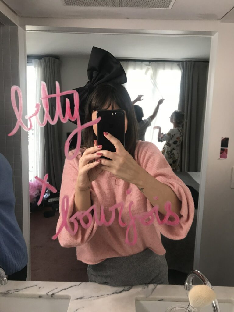 Selfie miroir Betty x Bourjois