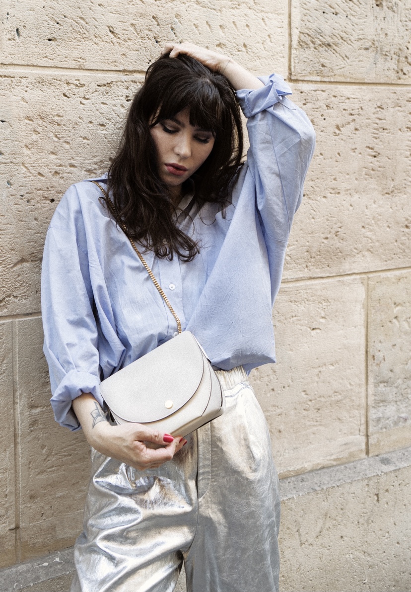 Sac Fleuron Mini Magnolia blanc cassé