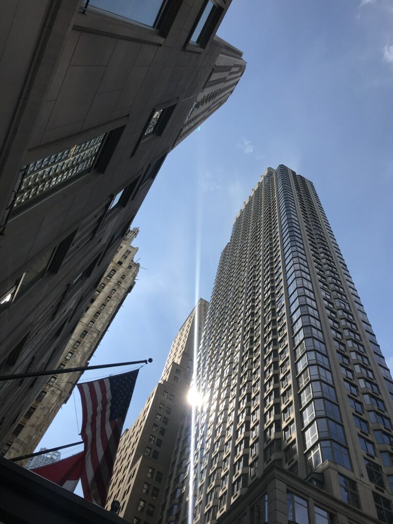 Gratte-ciel du Financial District à New York