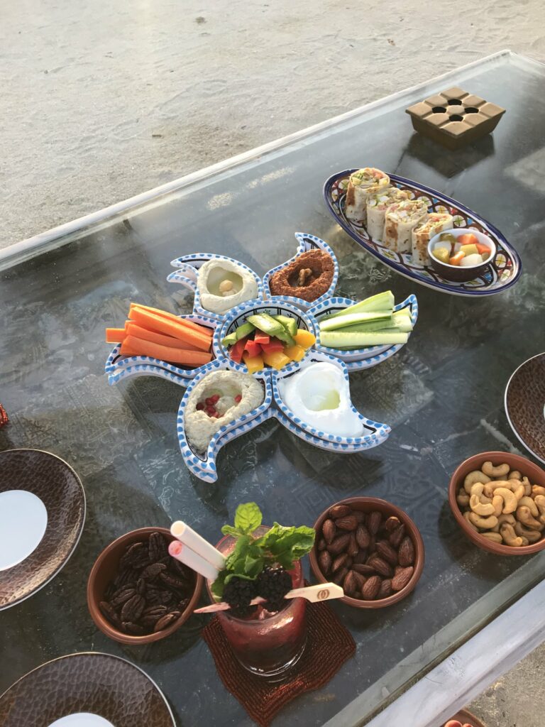 Mezze au restaurant Fanditha du One&Only Reethi Rah