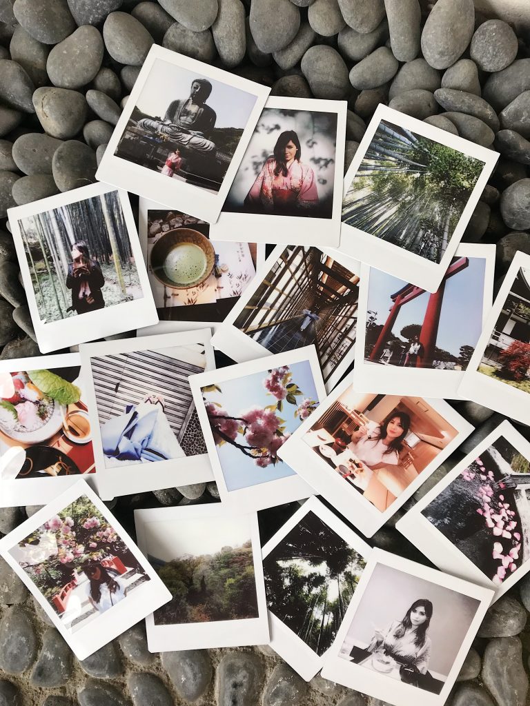 Polaroids du voyage au Japon