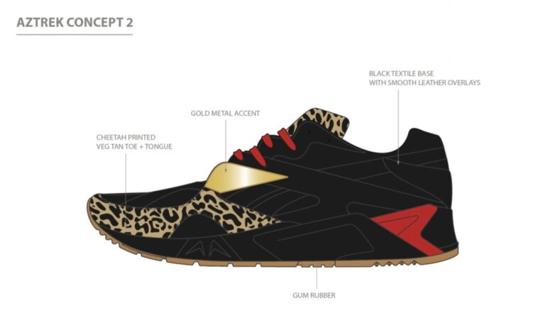 Croquis Reebok Aztrek concept 2 par Betty Autier