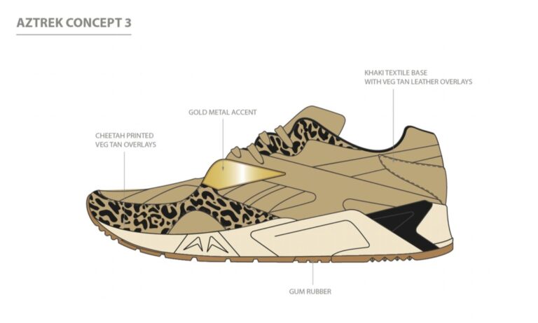 Croquis Reebok Aztrek concept 3 par Betty Autier