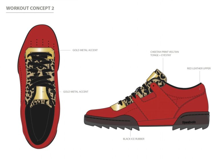 Croquis Reebok Workout concept 2 par Betty Autier