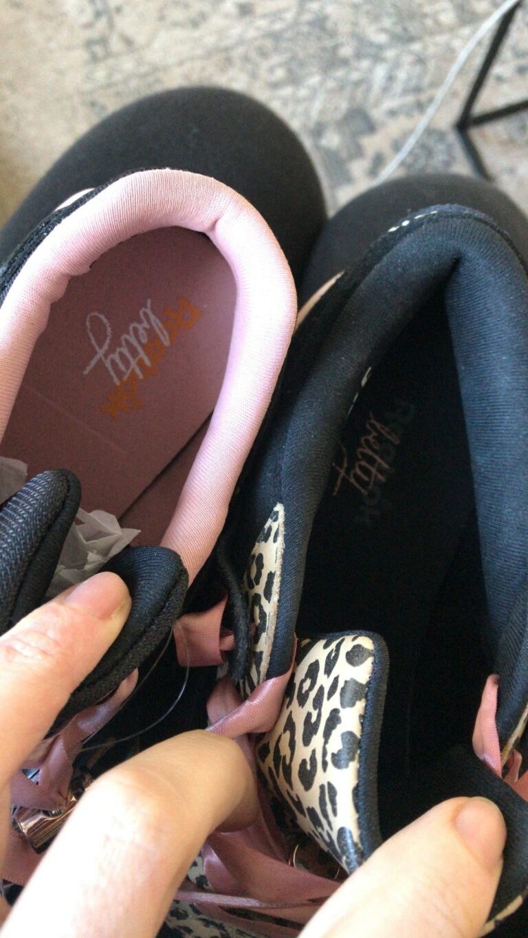 Semelle signée Betty sur les Reebok Betty Autier